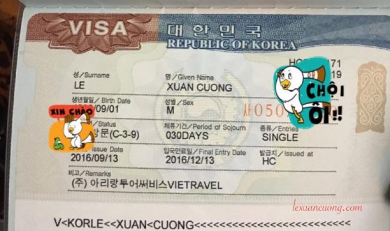 Hướng dẫn xin Visa Hàn Quốc làm sao cho dễ?