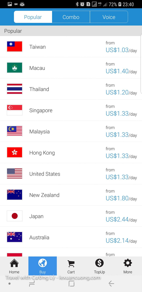 review sim 4g airsim lexuancuong 3 - Review Airsim – Sim 4g to spend more than 100 countries