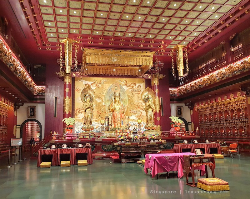 Chua Budha Tooth chinatown singapore Kinh nghiệm và lịch trình chi tiết du lịch Singapore cùng gia đình